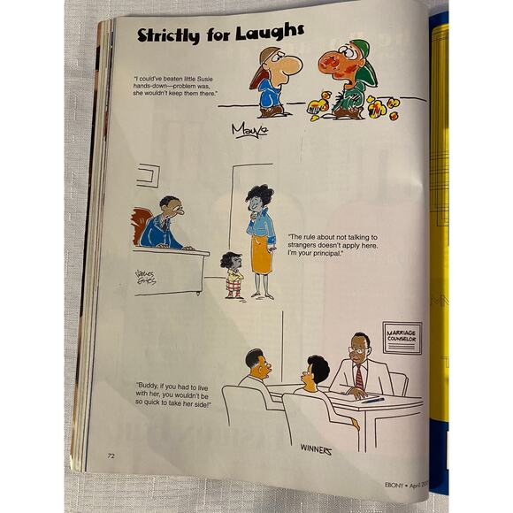 Ebony Magazine April 2001. Cover photo: Shemar Moore & Morris Chestnut. Like New - Picture 11 of 16